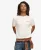 Superdry Mannen Essential Gestreept Retro T-shirt met Logo Wit