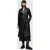 AllSaints Farren Belted Mac Black