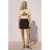 VERO MODA regular fit T-shirt met tekst – geel