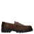 Manfield leren loafers met profielzool – bruin