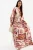 V-hals Patroon Maxi Jurk
