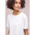 Street One Dames Shirt met ronde hals in effen kleur in Wit