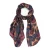 Desigual sjaal met print donkerrood
