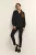 Blouse met lange mouwen Regular fit Black/White Dot
