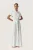 Jurk Feminine Silver Blue Stroke Print