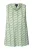 Ulla Popken Blouse  lichtgroen / zwart / wit