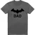 Batman Heren Hush Pap T-Shirt (Houtskool)