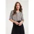 DIDI Blouse Vaya Feather Grey Wavy Print