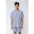 Colourful Rebel Ezra Boulevard Stripes Short Sleeve Shirt White/blue