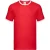 Fruit of the Loom Heren Ringer Contrast T-shirt (Rood/Wit)