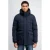 GABBIANO winterjas met imitatiebontkraag – donkerblauw