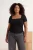 Trendyol Curve Dames Zwart Effen Kort Getailleerd Grote maten Blouses