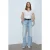 Dames Slim Fit Katoenen U-hals T-shirt