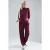 Modal Touch Halve Col Blouse & Elastische Taille Broek