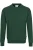 HAKRO 475 Sweatshirt ronde hals donkergroen, Effen