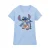 Disney Dames/Dames Lilo & Stitch Bermuda Shorts Katoenen T-Shirt (Babyblauw)