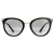 Vogue Cat Eye Dames Zwarte Grijze Gradient Zonnebril
