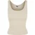 Urban Classics Dames basic geribd organisch tanktopje (verpakking van 2)