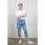 DIDI Travel Capri Journal In Offwhite With Blue Azur Fashion Prin
