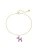 Glanzstücke München Armband  goudgeel / lila