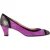 Marc Jacobs Ronde-Neus Pumps in Paarse Katoenvelours