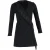 Alexander Wang mini-jurk met franjes en wikkeldetail in zwarte viscose