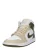 Jordan Sneakers hoog ‘Air Jordan 1’  sand / olijfgroen / wit