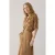 Summum Woman Dress V Neck Silky Touch Peanut