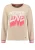 Key Largo Sweatshirt ‘Attitude’  beige / pink / wit