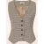 Hallie pied de poule gilet in bruin