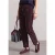 Mid Waist straight leg corduroybroek met rechte pijpen en middelhoge taille