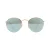 Ray-Ban Zonnebril Ronde Platte Lenzen 3447n 001/30 Glanzende Gouden Grijze Flash Spiegel 50mm