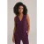 We Fashion Gilet Aubergine