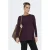 ONLY MATERNITY zwangerschaps top donkerpaars rib gebreid