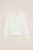 WE Fashion – Meisjes jersey T- shirt met structuur – Wit – Katoen –
