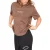 Blank Essentials Dames-T-shirt met logo uit de Essentials-collectie in boyfriend-stijl (Chocolade)