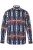 Men Plus Overhemd  navy / rood / wit