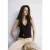Mango gebreid vest donkerbruin