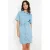 LOLALIZA denim blousejurk light blue denim