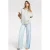 Homage to Denim Wide Leg Jeans With Patchwork high waist wide leg jeans light blue denim
