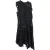 Sportmax Kant Midi-jurk in Zwart Polyester