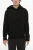 Easy Fit Hoodie met Fluwelen Bliksemflits in Zwart