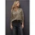 Street One Dames Corduroy blouse in leo look in Beige