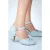 Ava Heartstopper pumps in babyblauw