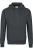 HAKRO 601 Hooded Sweatshirt antraciet, Effen