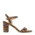Graceland sandalettes met panterprint cognac