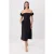 TRENDYOLMİLLA Dames Zwart Effen Maxi Kort Stijlvol/Avond Skater Jurken