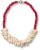 Bonnie Studios Dames Luc Shell Necklace, Kleur: Rood