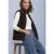 Vest van imitatiebont met gebreide details
