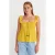 Mouwloze Blouse met Vierkante Hals en Strikaanluiting